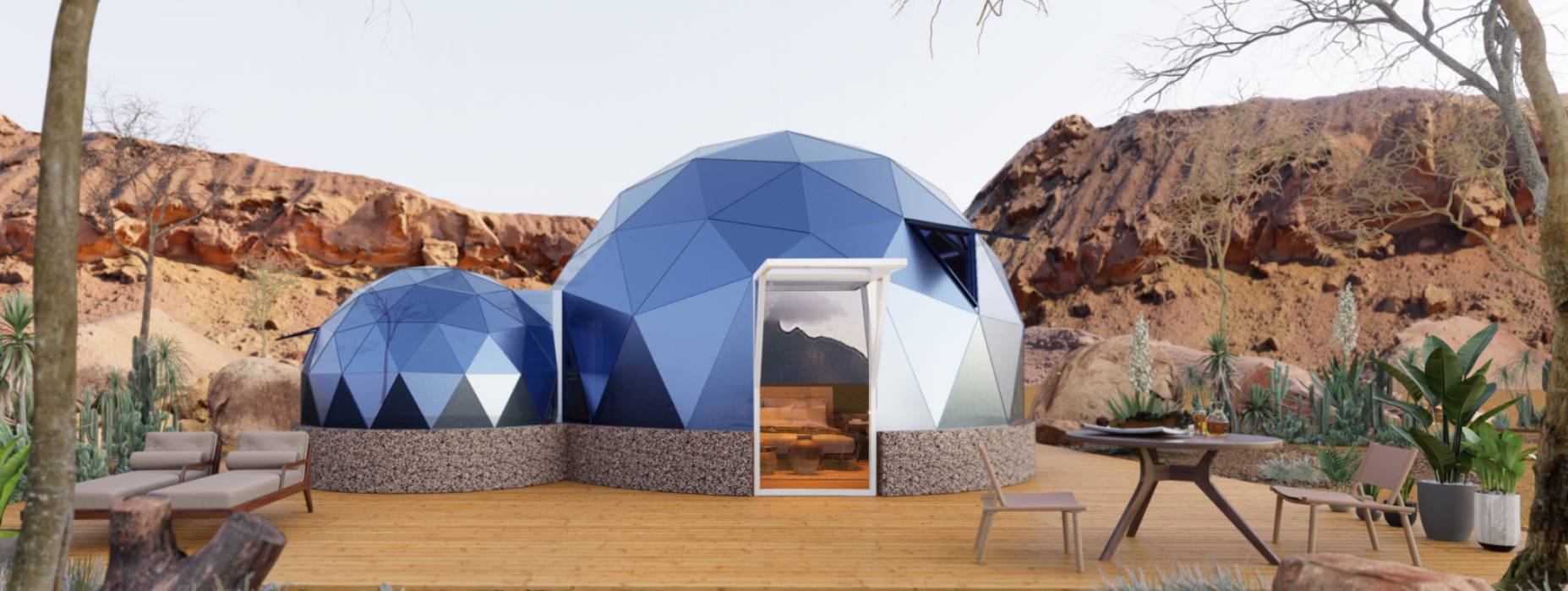 海阳市球形智能光伏玻璃星空房